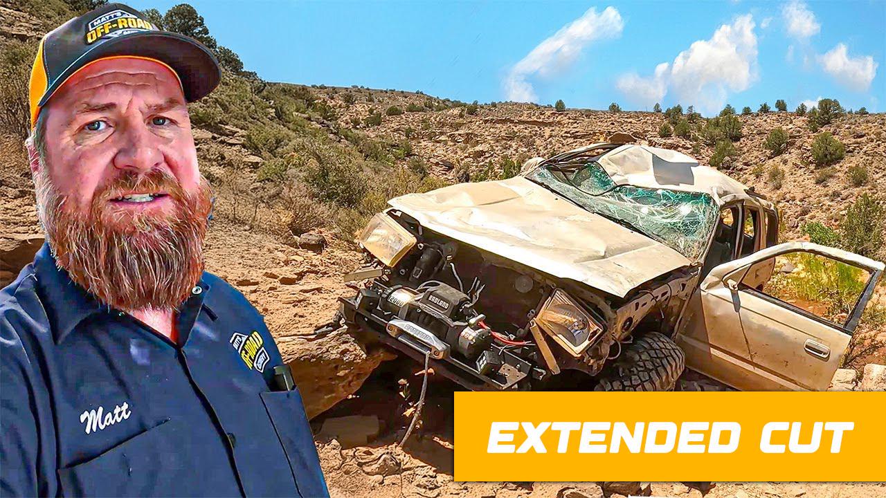 Driver Lucky To Be Alive…Rolled Down Rattlesnake Gulch!