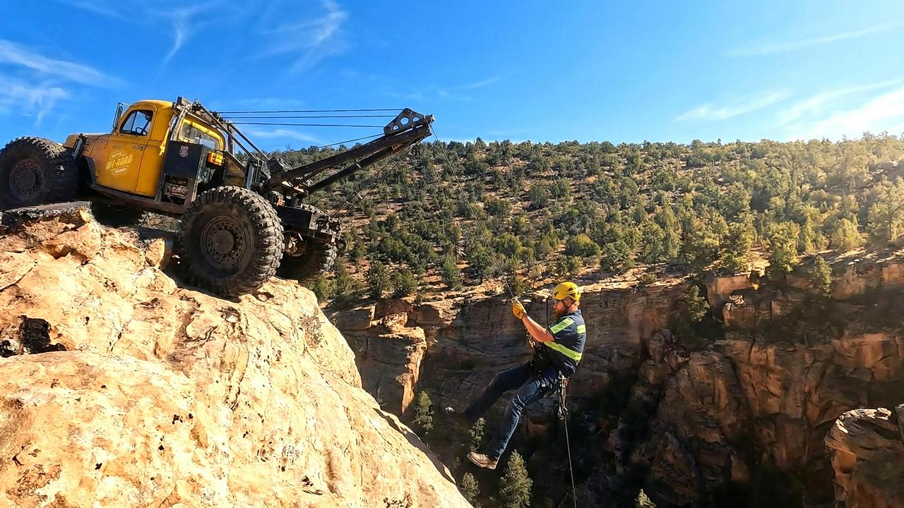 Rappelling Off a Cliff… With the Wrecker?! (OSHA Approved)