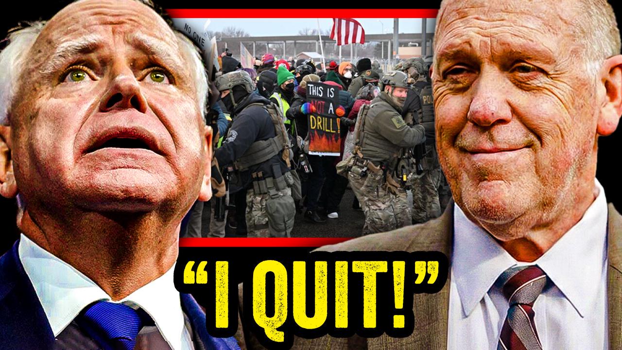 Tim Walz QUITS as Tom Homan Has Minnesota Dems PANICKED when He Said THIS!!!