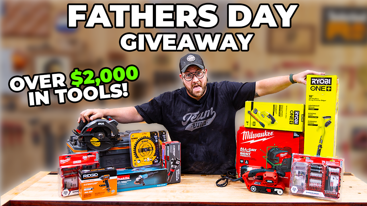 I Have Another HUGE Announcement for yinz! 

We are dropping something we've been working on for years, and I am super stoked! 
We're also giving away a ton of tools 
- Impact Drivers 
- Sanders 
- Laser Levels 
- Yard Tools 
- Angle Grinder 
- Bits & Blades & Much More 

Not to mention you can win Shop Shades, plans, and other goodies from the team!