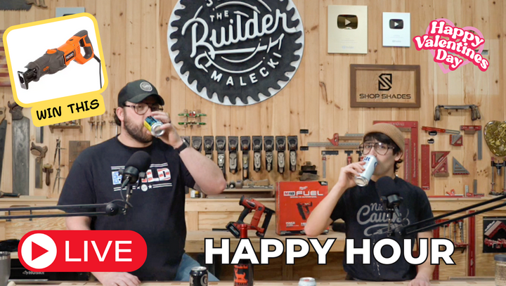 Happy Hour Live Stream! Win a tool and come hangout! 