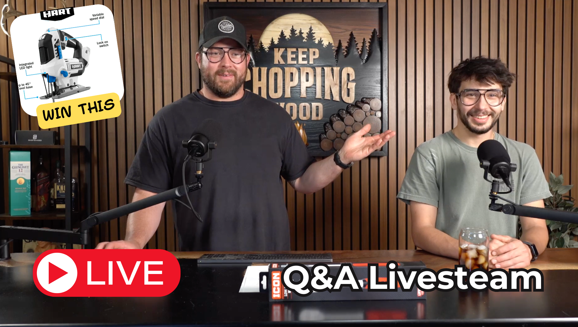 ❓ Builder Bunker LIVE Q&A – Thursday, July 24th @ 4PM ET
Got questions? We’ve got answers.
Join John and Sam LIVE for a laid-back Q&A where we’re talking tools, shop tips, project insights — and giving away a HART Jigsaw 🎉

👉 How to enter the giveaway: Just jump into the live chat and say something — ask a question, drop a comment, get involved. One random chatter will win the tool before the stream ends!

Don’t miss:

🔥 Unfiltered Q&A with John & Sam

🧠 Real shop stories and advice

🎁 A chance to win a HART Jigsaw — just by chatting!

Whether you're deep in a build or just love hanging out in the shop, this is your spot.