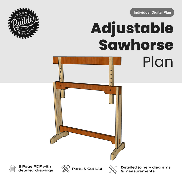 DIY Adjustable Sawhorse Plan