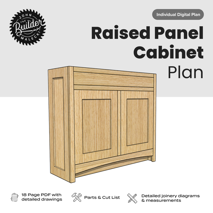 Raised Panel Cabinet Plan