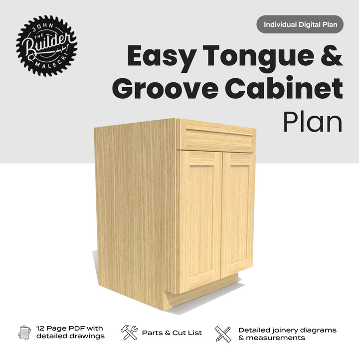 Easy Tongue & Groove Cabinet Plan