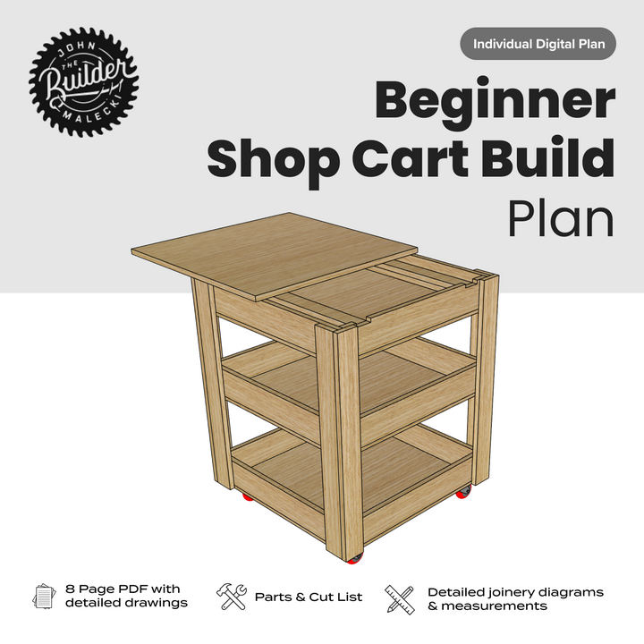DIY Beginner Shop Cart with Sliding Top