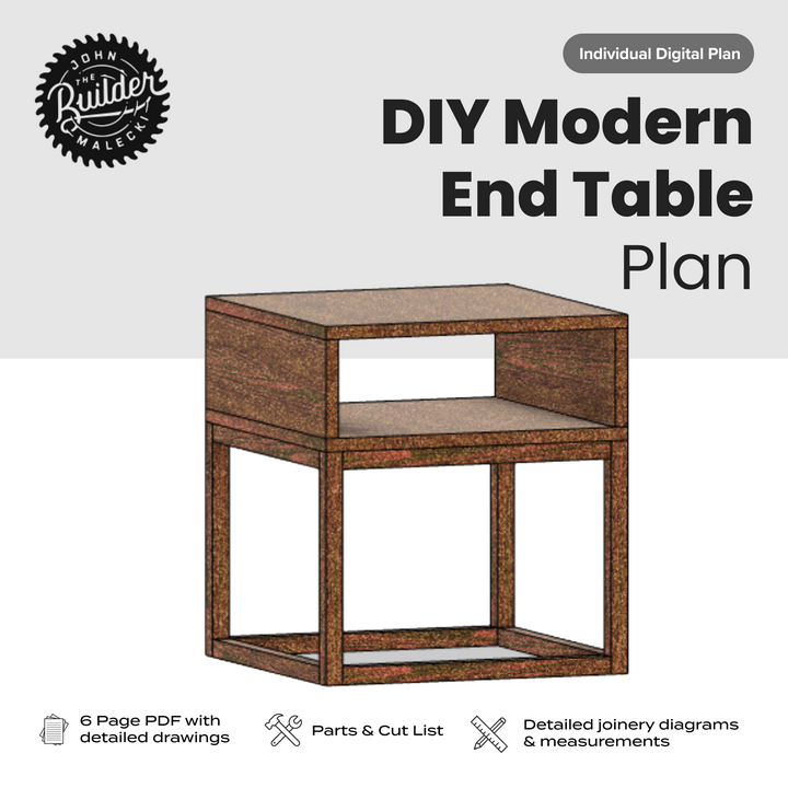 DIY Modern End Table