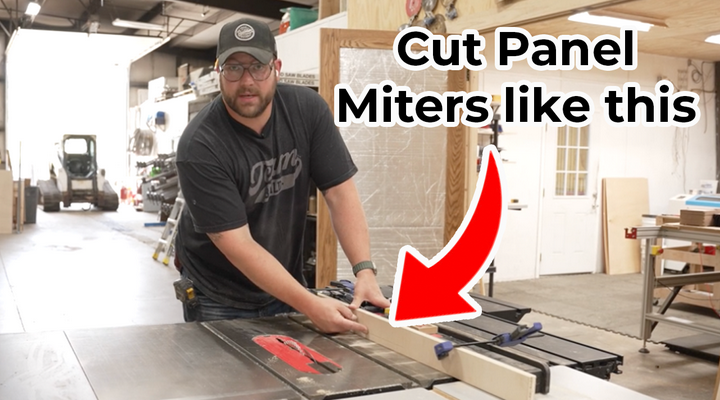 How to cut panel miters on a table saw