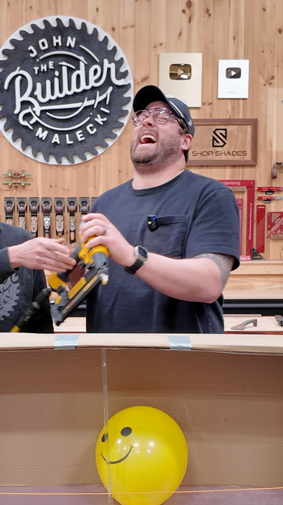 Don't Pop the Balloon - Nail Gun Edition! 