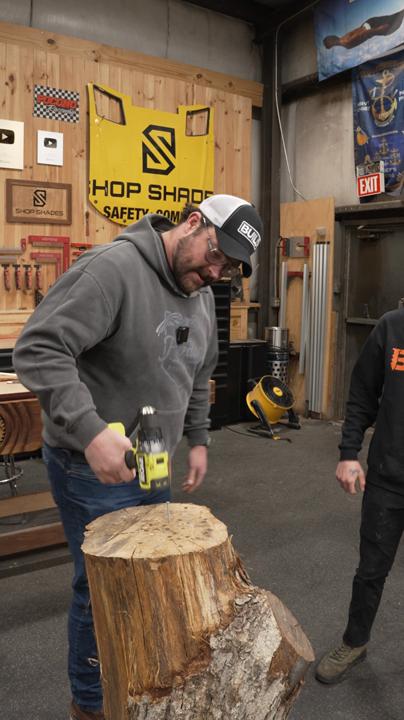 Stumped Hammer Drill